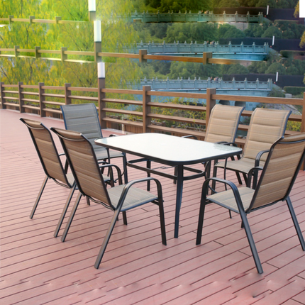 LUXURY GARDEN DINING SET - 7 PIECES
