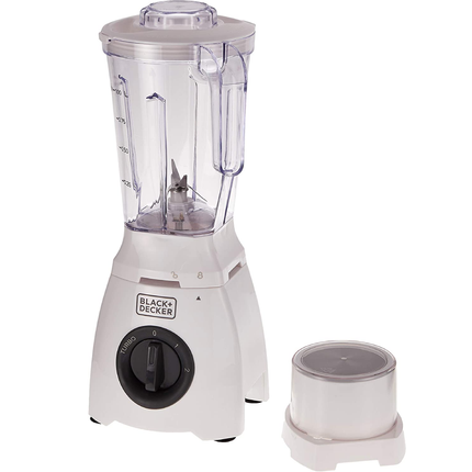 BLACK+DECKER 400W BLENDER WITH GRINDER, WHITE - BL405-B5