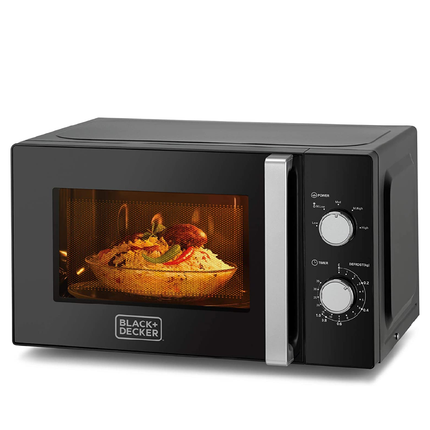 Black &amp; Decker 700W 20L Microwave Oven with Defrost Function 