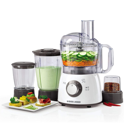 محضر طعام مع خلاط ومفرمة ومطحنة من بلاك أند ديكر 400 واط