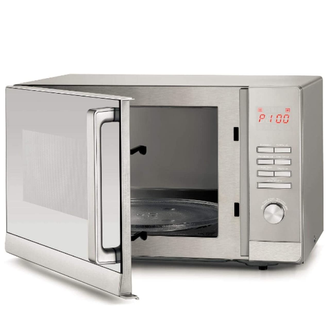 Black &amp; Decker 30L Microwave Oven with Grill and Mirror Silver 