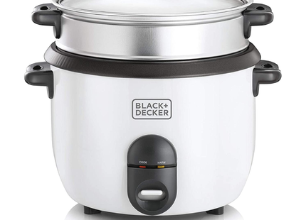 Black &amp; Decker 2-in-1 Non-Stick Rice Cooker 700W 1.8L Steamer 