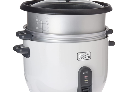 Black &amp; Decker Rice Cooker 1100W White 2.8L 
