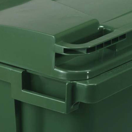 حاوية قمامة بعجلات سعة 770 لتر - أخضر