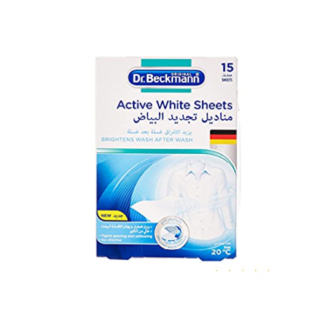 DR.BECKMANN ACTIVE WHITE_15 SHEETS DO01