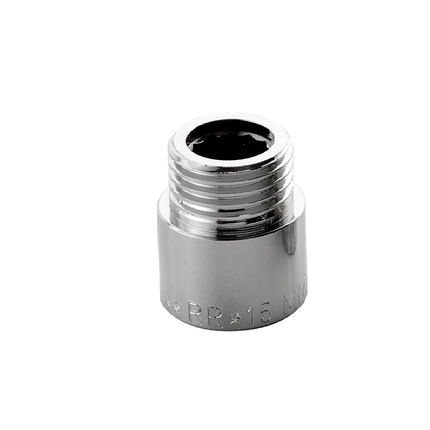 CHROME EXTENSION NIPPLE 1/2"X15MM