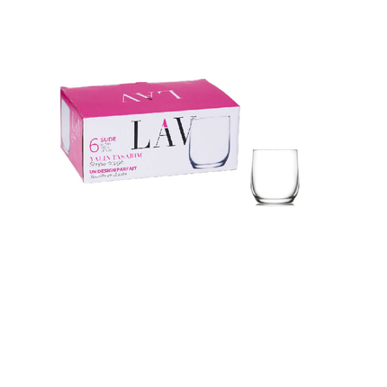 LAV GLASS CUP SET - 6PCS
