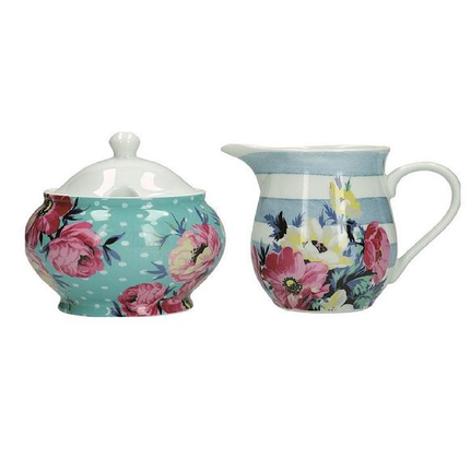 KITCHENCRAFT MIKASA CLOVELLY CREAMER AND SUGAR POT