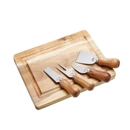 MASTER CLASS ARTESà ACACIA WOOD CHEESE SET, 25.5X20CM