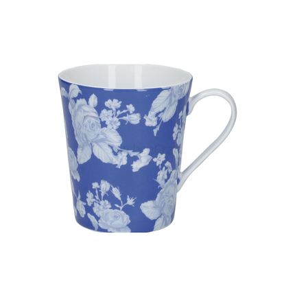 MIKASA HAMPTON PORCELAIN 330ML WHITE FLOWER CONICAL MUG