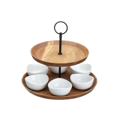 ARTESà APPETISER TWO TIER SERVING SET