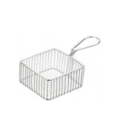 MASTERCLASS MINI DELUXE STAINLESS STEEL SQUARE FRY BASKET