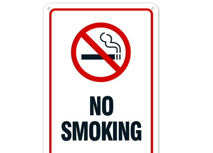 لوحة ارشادية ممنوع التدخين