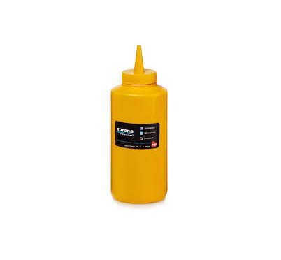 Pura plastic sauce bottle 950 ml - yellow