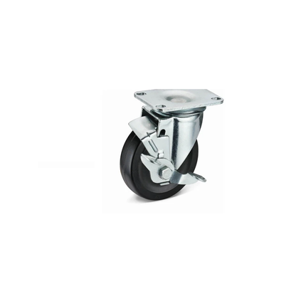 125mm Side lock PU+iron roller bearing 099125 - Mega Hardware