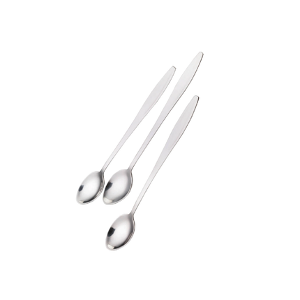 KITCHENCRAFT SET OF 3 STAINLESS STEEL ICE CREAM / SODA SPOONS
