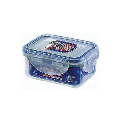 حافظة طعام بلاستيكية محكمة الغلق مستطيلة من لوك اند لوك 180 مل