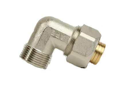 كوع مع شد وصل نحاس 1 انش