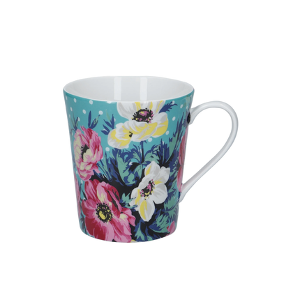 MIKASA CLOVELLY PORCELAIN 330ML SEAFOAM GREEN CONICAL MUG