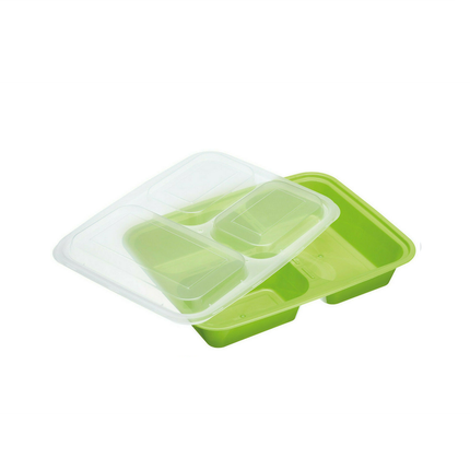 كيتشن كرافت تناول طعام صحي، 5 عبوات من صناديق الغداء ذات الأجزاء المقسمة للتحكم في حصة الطعام