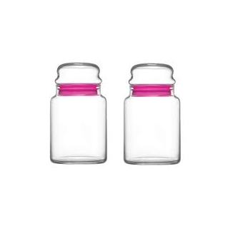 Love Glass Jars 2pcs