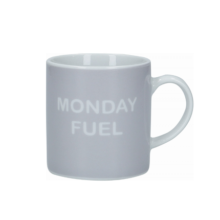 ESPRESSOTASS PORTSELAN 80ML 'MONDAY FUEL' KITCHENCRAFT