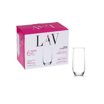 Love Glass Cup - 6 Pieces