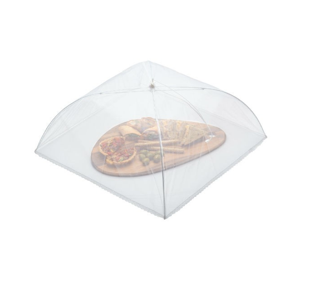 KITCHEN CRAFT LARGE WHITE UMBRELLA FOOD COVER 51CM