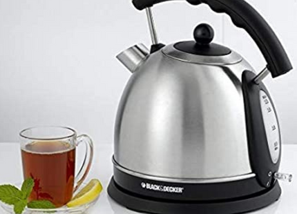 BLACK & DECKER 1.7L CONCEALED COIL STAINLESS STEEL DOME ELECTRIC KETTLE  DK35-B5