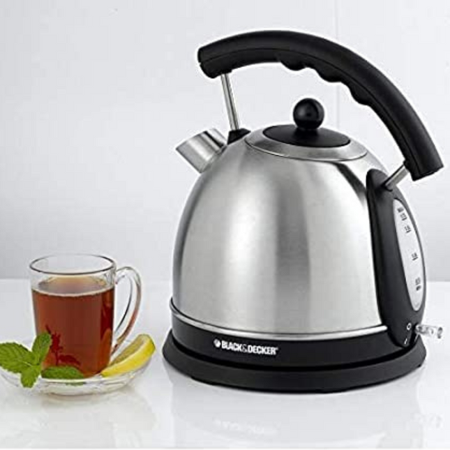BLACK & DECKER 1.7L CONCEALED COIL STAINLESS STEEL DOME ELECTRIC KETTLE  DK35-B5