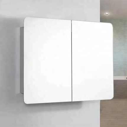 خزانة حمام مع مراة 80*60 سم