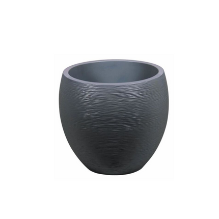 EDA POT "EGG GRAPHITE"PM 46L 50*45 CM