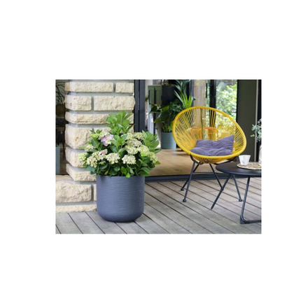 EDA ROUND PLANTER-ANTHRACITE GREY  67L 50*48.5*46.2CM