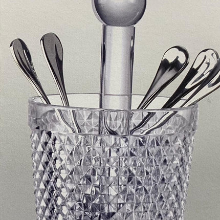 CRYSTAL ACRYLIC -TEASPOON HOLDER