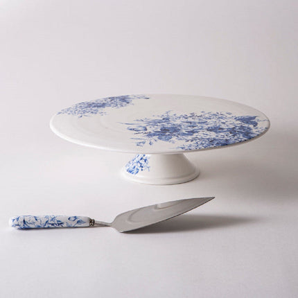 PROVINCIAL GARDEN FOOTED CAKE STAND & SERVER SET