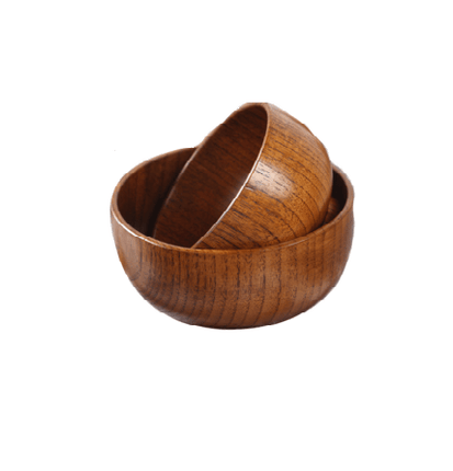 BILLI Bowls Wood Salad Dish Serving Bowl||وعاء