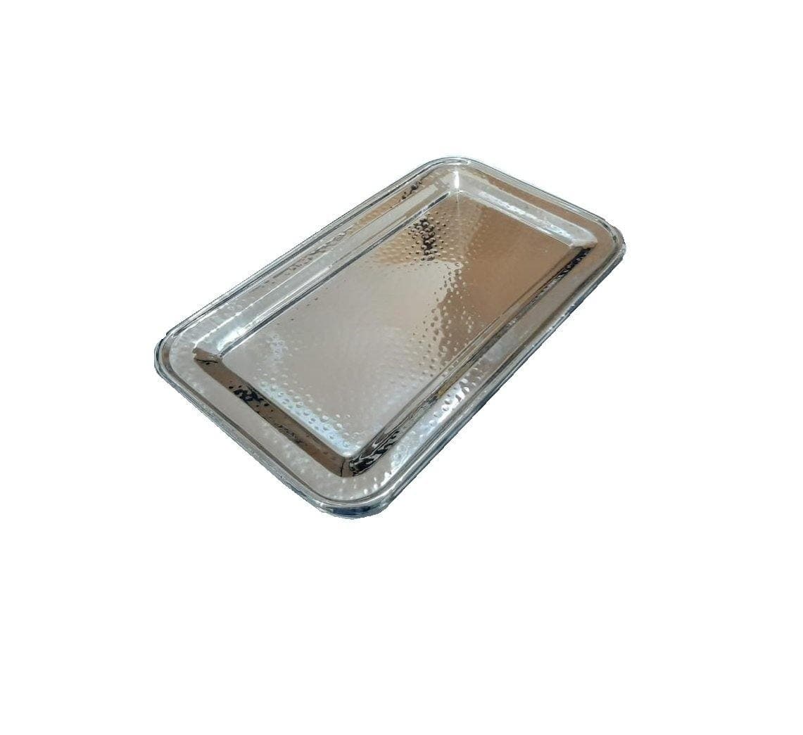 LARGE REC HAMMERED TRAY 40 X 22 X 1