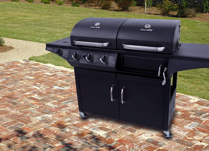 CHAR-BROIL 4-BURNER GAS & CHARCOAL GRILL