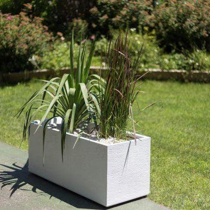 EDA Planters, Pots, & Outdoor Storage White Wall Planter 98L قوار 98 لتر