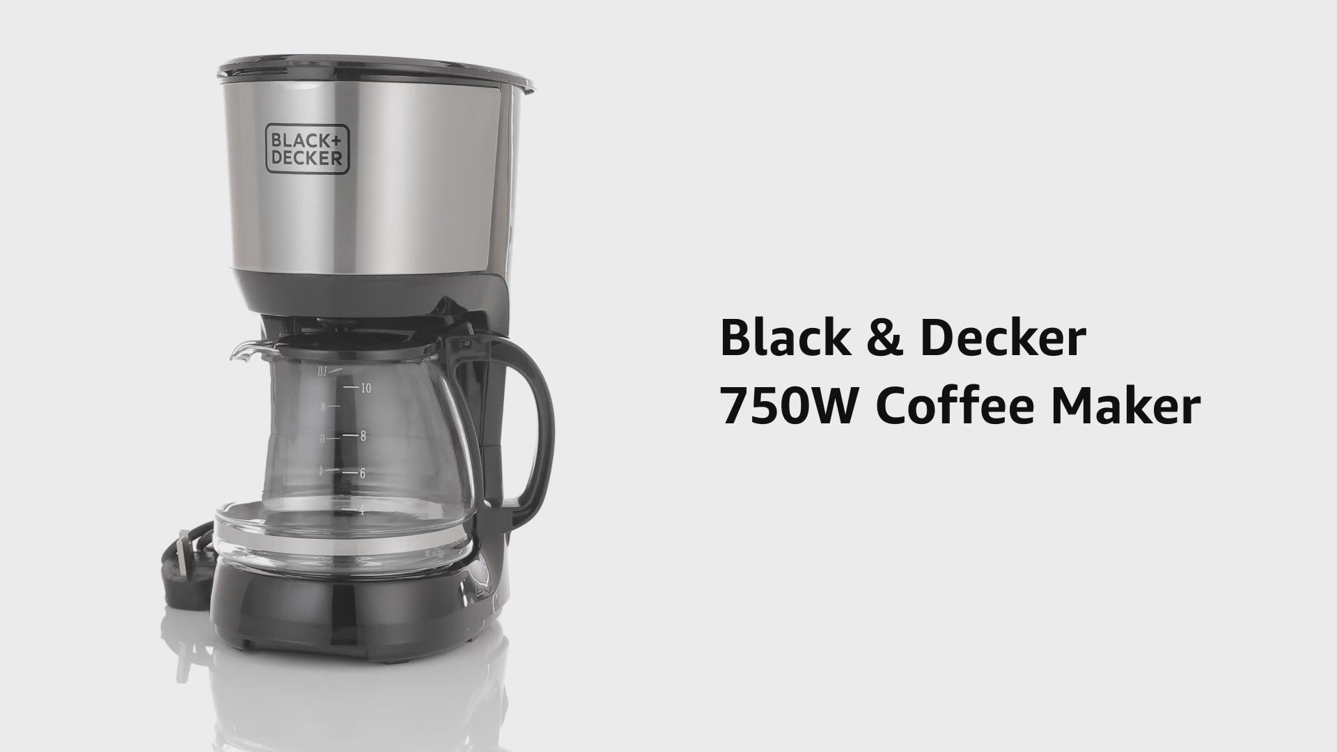 ماكينة تحضير القهوة الأمريكية من بلاك أند ديكر بقوة 750 واط و 1.25 لتر