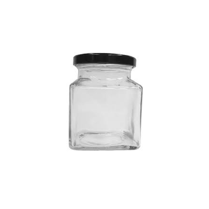 HABANNAKEH Tins square glass jars||مرطبان