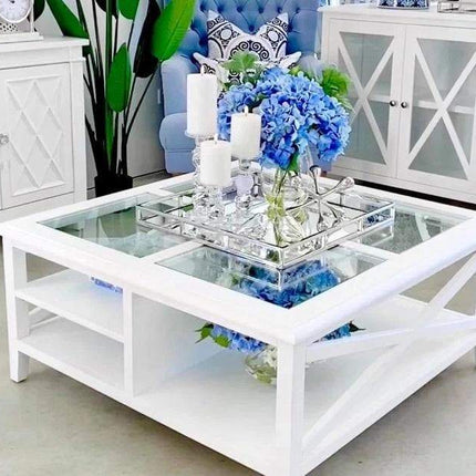 LARGE SQUARE MIRROR TRAY  45 X 45 X 7 - Mega Hardware