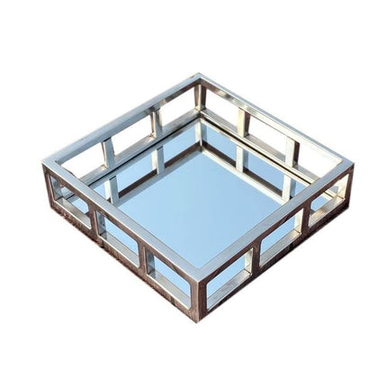 LARGE SQUARE MIRROR TRAY  45 X 45 X 7 - Mega Hardware