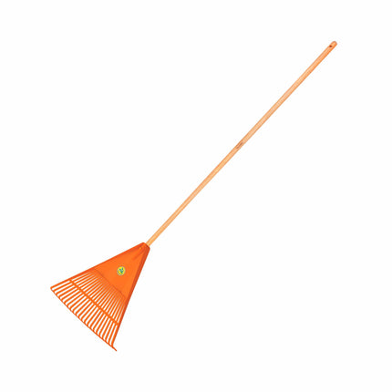 Large Plastic Garden Rake with Wooden Stick (165 x 60 cm) 