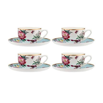 Jardin Peony Cup & Saucer Set Of 4
