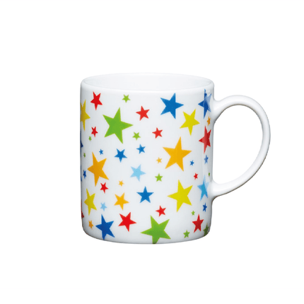 Lily's Home Kitchen craft Set of 6 KitchenCraft 80ml Porcelain Multi Stars Espresso Cup