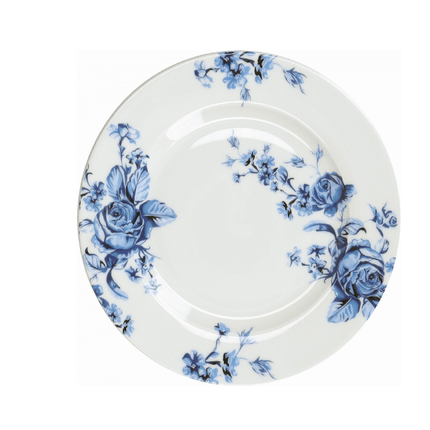 Lily's Home Mikasa Hampton Taldrik portselan 19cm 'hampton white and blue flower' Mikasa