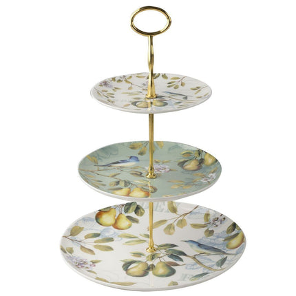 Lily's Home Serving Utensils 80 Points The English Table Spring Fruits 3 Tier Cake Stand (β)