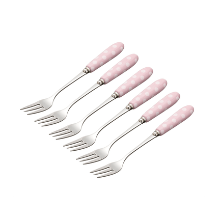 Lily's Home Sweetly Does It Sweetly Does It Deluxe Ceramic Handled Cake Forks
