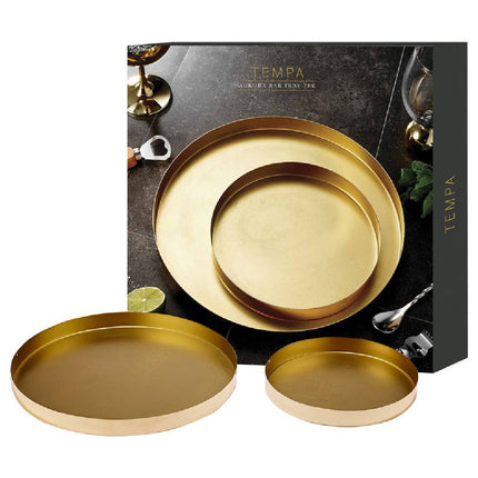 AURORA GOLD 2PK SERVING TRAY
